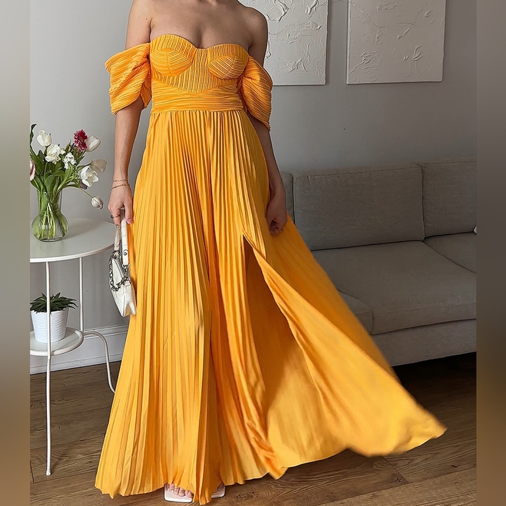 ASOS flowy off the Shoulder Dress. Size 2